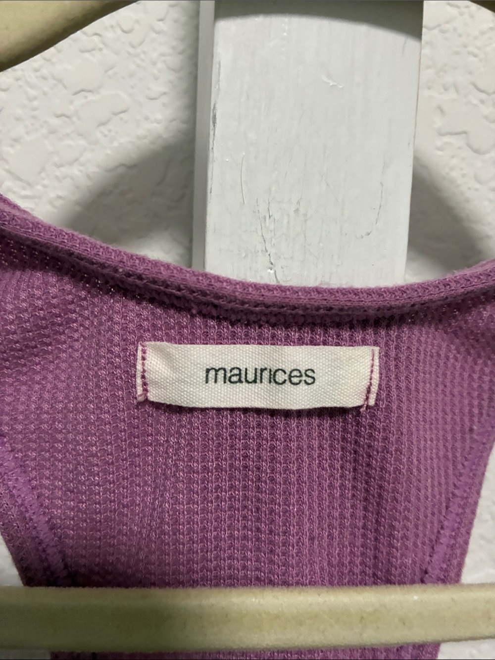 Maurices Purple Ribbed Racerback Bralette - Picture 2 of 6